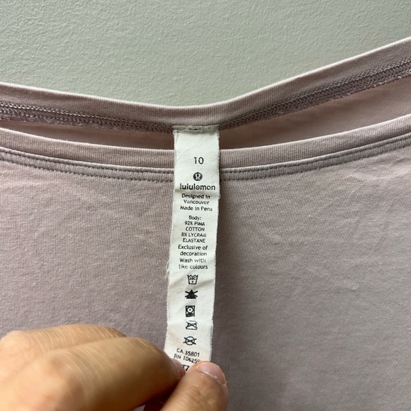 Lululemon Baby Pink Back In Action Long Sleeve Shirt - Picture 5 of 5